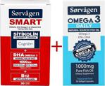 Sorvagen Smart Sitikolin Dha Omega 3, B12 30 Kapsül Ve Omega 3 Daily Saf Balık Yağı, 50 Kapsül, 1000 Mg