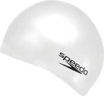 Speedo Plain Moud Silikon Çocuk Yüzücü Bonesi Beyaz (8-709840003)