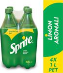 Sprite Limon Aromalı 1 Lt 4'Lü Paket Pet Gazoz