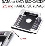 Ssd Caddy 9.5 Mm Dvd To Ssd Kizak 2 Hdd Bağlama