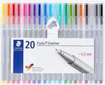 Staedtler Triplus Üçgen Fineliner 20 Renk Keçeli Kalem