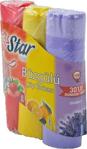 Star Plus Büzgülü Orta Boy Çöp Torbası 3'Lü Eko Paket 55 X 60 Cm