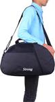 Strong Bag Unisex Siyah Orta Boy Spor Seyahat Fitness Çantası