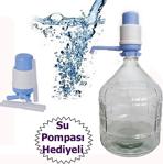 Su Sebili Cam Damacana 15 Litre + Su Pompası Hediyeli