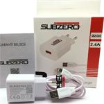 Subzero 2.4A Micro Usb + Priz Universal Set Hızlı Ev Şarj Aleti Cihazı