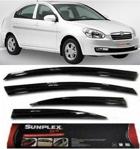 Sunplex Sp-S-03 Hyundai Accent Era 2006-2013 Sport Style Cam Rüzgarlığı 4 Lü