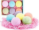 Super Bath Bomb 6'Lı Doğal Banyo Topu 6X80 Gr. Orta Boy Banyo Bombası Tüm Esanslar/Nem Terapi Topu