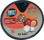 Sweet Fresh Şekersiz Tablet Şekerleme Çilek Aromalı - 10 Gr