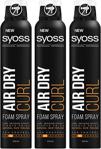 Syoss Air Dry Curl Sprey Köpük Belirgin Bukleler 200 Ml X 3