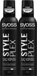 Syoss Style Plex Ekstra Güçlü Tutuş 250 ml x2 Adet Saç Köpüğü