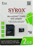 Syrox 2 Gb Micro Sd Card Hafıza Kartı Adaptörlü