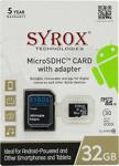 Syrox 32 Gb Microsdhc Class 10 Uhs-I Hafıza Kartı + Adaptör