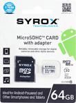 Syrox 64 GB Class 10 MC64 Micro SD Kart