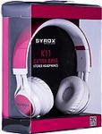 Syrox K11 Stereo Kablolu Kulaküstü Kulaklık - Pembe