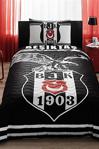 Taç Beşiktaş Tek Kişilik Kapitoneli Nevresim Takımı Tek Kişilik Complete Set 4 Mevsim Kullanım