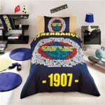 Taç Fenerbahce Marşlı Logo Lisanslı Tek Kişilik Ranforce Nevresim Takımı - 160 x 220 cm