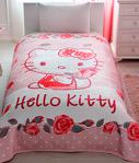 Taç Hello Kitty Rose Tek Kişilik Battaniye