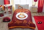 Taç Lisanslı Tek Kişilik Yatak Örtüsü Galatasaray Logo