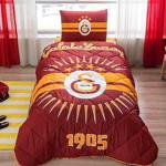 Taç Lisanslı Yorgan Seti Gs Galatasaray Tek Kişilik Yastık Hediye