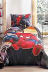 Taç Spiderman City Tek Kişilik Lisanslı Yatak Örtüsü Seti