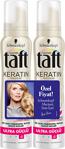 Taft Keratin Ultra Güçlü 150 Ml 2'Li Paket Saç Köpüğü