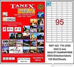 Tanex Laser Eti̇ket Tw-2095 30 X 12 Mm