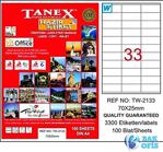 Tanex Laser Eti̇ket Tw-2133 70 X 25 Mm