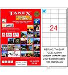 Tanex Tw-2037 Laser Etiket 70 X 37 Mm