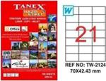 Tanex Tw 2124 A/4 Eti̇ket 70X42,43 21 Li̇