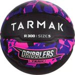 Tarmak R300 Grafiti Desenli 5 Numara Basketbol Topu Siyah&Pembe