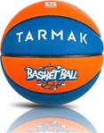 Tarmak Wizzy Renkli Basketbol Topu 5 Numara Light-Soft 7-14 Yaş Turuncu-Mavi