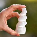 Taş Sandığı Selenit Taşı Spiral Kütle - 10 Cm