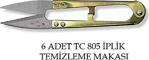 Tc-805 Terzi Modelist Tekstil Metal - Yaylı İplik Temizleme Makası