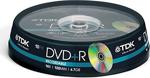 Tdk Dvd+R 10'Lu Cakebox 16X 4.7Gb (47Cb1016X)