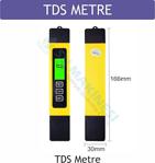 Tds Metre Su Ölçüm Cihazı Termometreli Işıklı