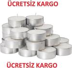 Tealight Mum 4 Saat Yanma Garantili Beyaz 50 Li Bozkurt