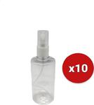 Teknikal 100Ml Kolonya Ve Dezenfektan Için Boş Pet Şişe + Sprey