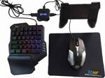 Tekno İthalat Yeni Pubg Oyun Seti 5'Li Set Klavye Mouse Tutacak Mousepad Ve Bluetooth Bağlayıcı Aparat/Adaptör