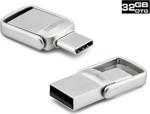 Teknoloji Gelsin 32Gb Type-C Usb Flash Bellek Mini 3.1 Usb Bellek Metal Dual Otg 32 Gb Typec