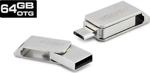 Teknoloji Gelsin 64Gb Micro Usb Flash Bellek Mini 3.1 Usb Bellek Metal Dual Otg 64 Gb