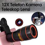 Telefon Kamera Lensi 12X Yakınlaştırıcı Telefon Merceği Dürbün