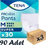 Tena Pants Süper 7 Damla Orta Boy (M) 30'Lu 3 Paket Emici Külot
