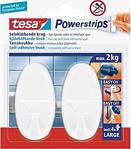 Tesa İz Bırakmadan Sökülebilir Askı - Büyük Oval Beyaz, Powerstrips