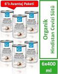 The Lifeco Organik Hindistan Cevizi Sütü 400Ml 6'Lı Paket