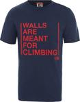 The North Face Walls Are For Climbing Erkek T-Shirt Mavi