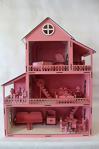 Threemmağazacılık Ahşap Demonte Barbie Oyun Evi Eğitici Çocuk Evcilik Oyuncak Ahşap Oyuncak