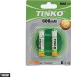 TINKO 600mAh Şarjlı AAA ince Kalem Pil 1.2V Ni-MH