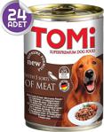 Tomi 5 Çesit Kırmızı Etli Köpek Konservesi 400 Gr 24 Adet