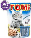Tomi Somonlu Ve Alabalıklı Yetişkin Pouch Kedi Konservesi 100Gr X20