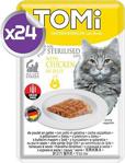 Tomi Sterilised Tavuklu Kısır Pouch Kedi Konservesi 85Gr X24